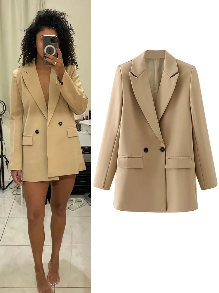 Blazer Feminino de escritório, casaco de moda